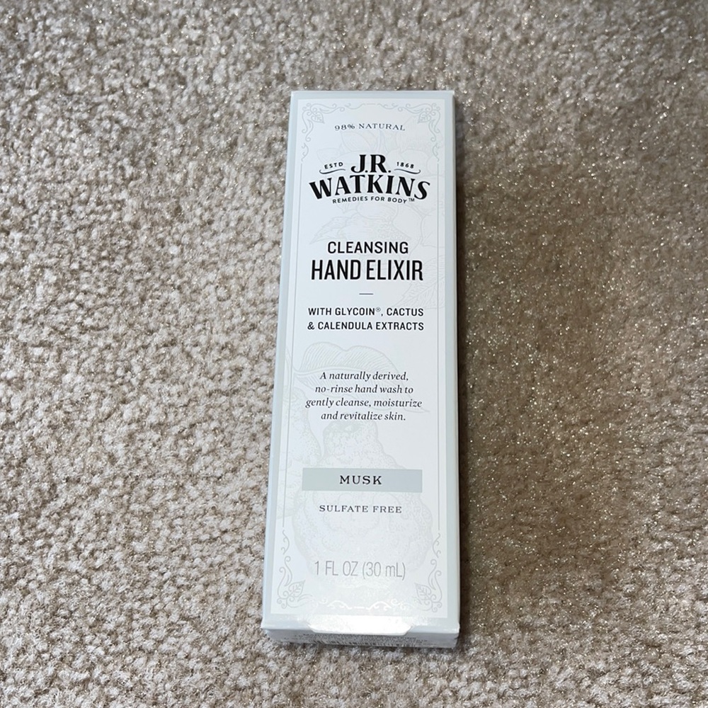 NWT J.R. Watkins Cleansing Hand Elixir - Musk
